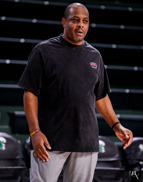 Vintage Washed Basketball Tee - Black | 1891 Society Team Edition