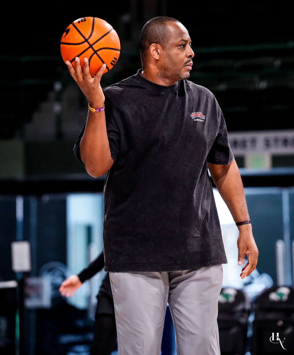 Vintage Washed Basketball Tee - Black | 1891 Society Team Edition