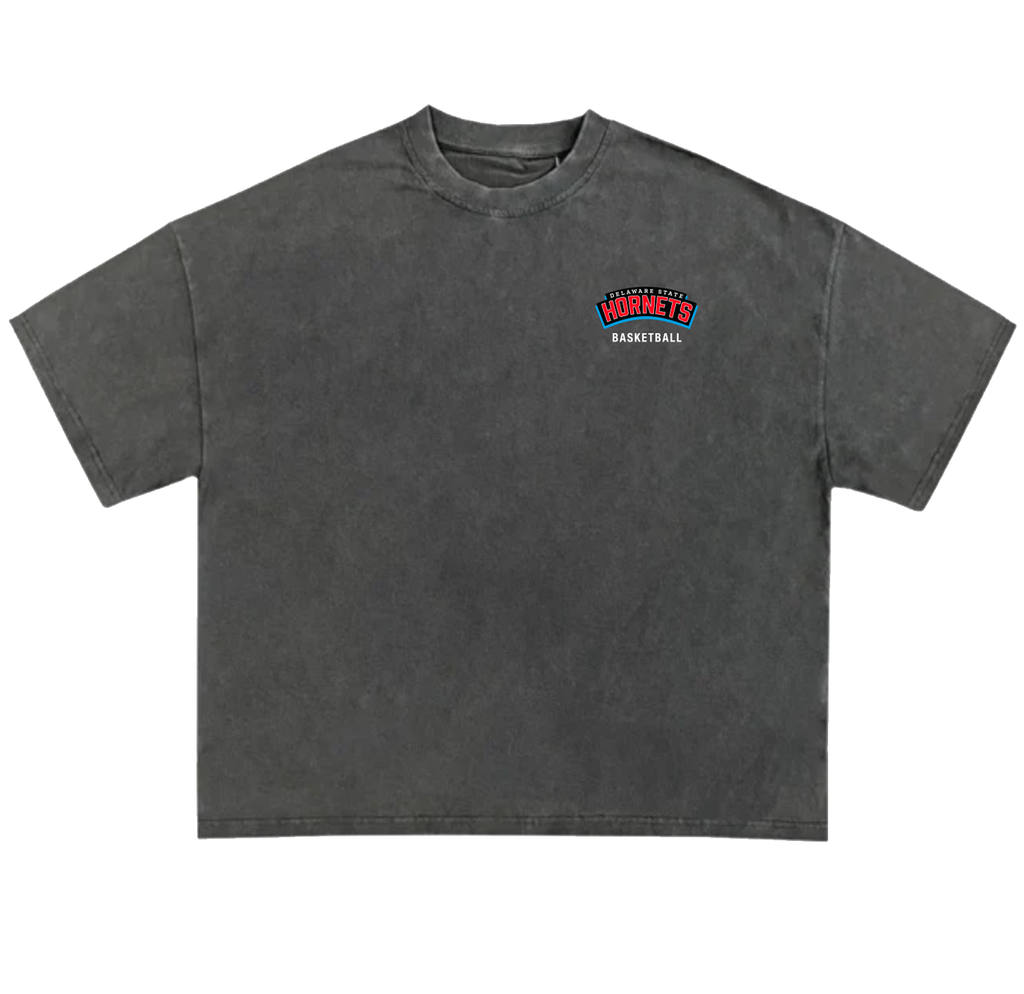 Vintage Washed Basketball Tee - Grey| 1891 Society Team Edition