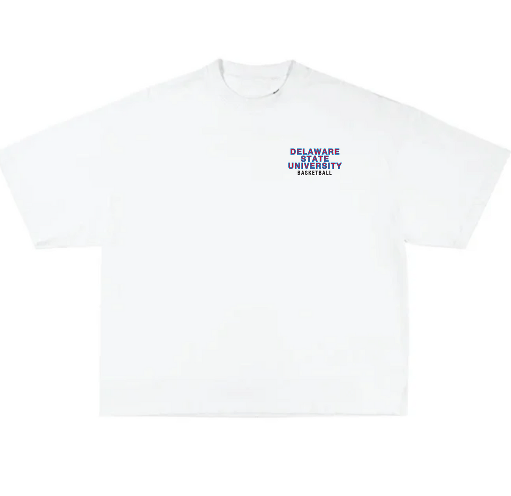 Vintage Washed Basketball Tee - White | 1891 Society Team Edition